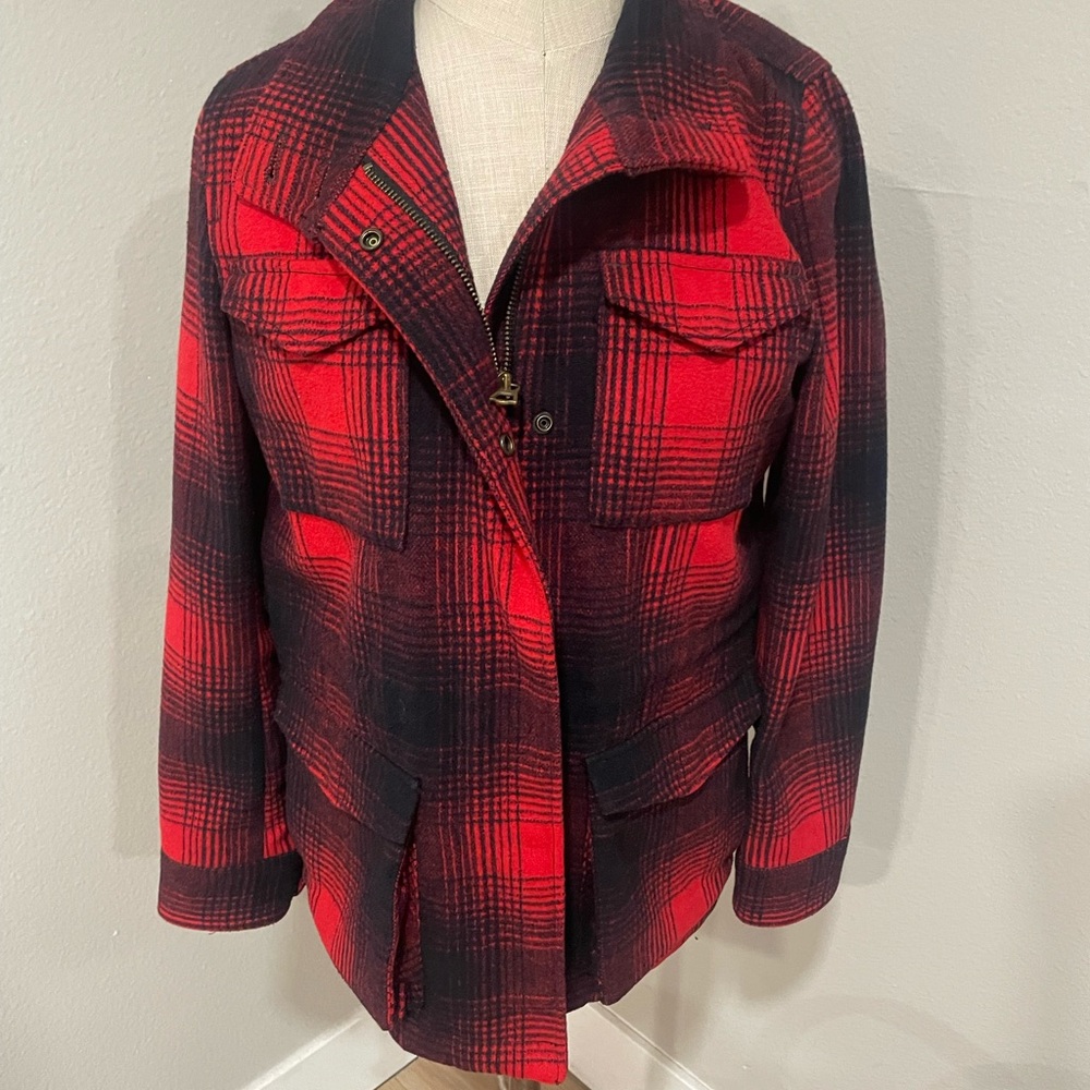 Levi Strauss Red Plaid Lumberjack Jacket Small